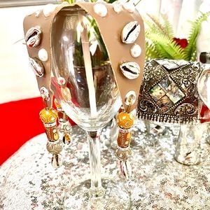 “Coastal” Luxurious Drinkware Covers Exclusively Hand crafted by Sarah Charmaine